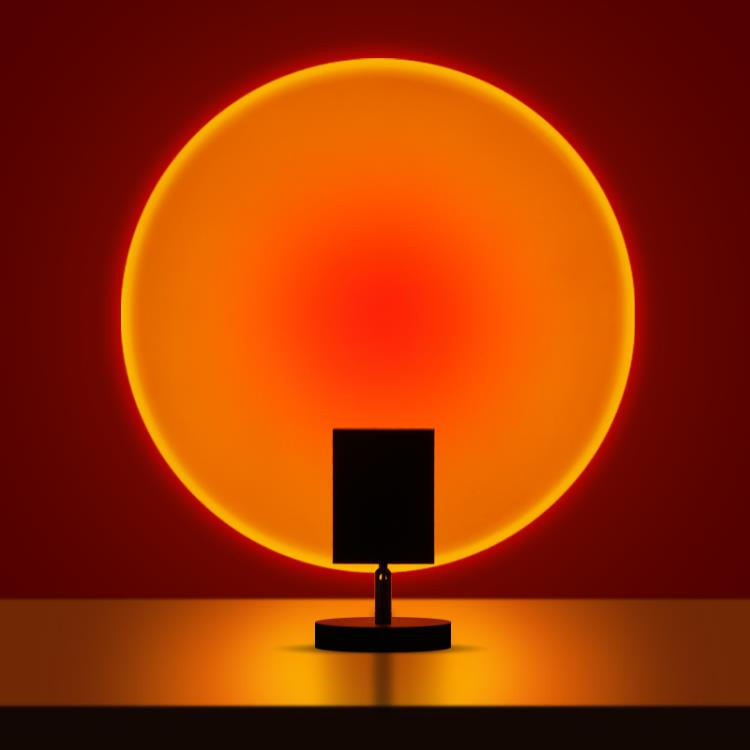 落日燈網紅落地臺燈客廳臥室投影日不落燈創意夕陽床頭沙發邊氛圍 雙11全館免運