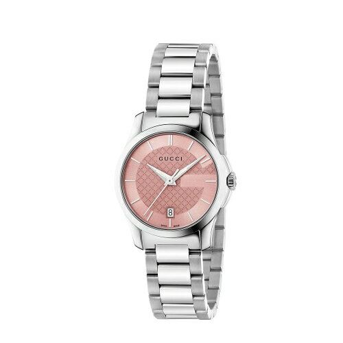 送禮首選★GUCCI G-Timeless質感時尚女腕錶(粉紅色/126524) 附提袋【全館滿額折價★APP下單點數4倍送】線上購買享 實體門市同步服務