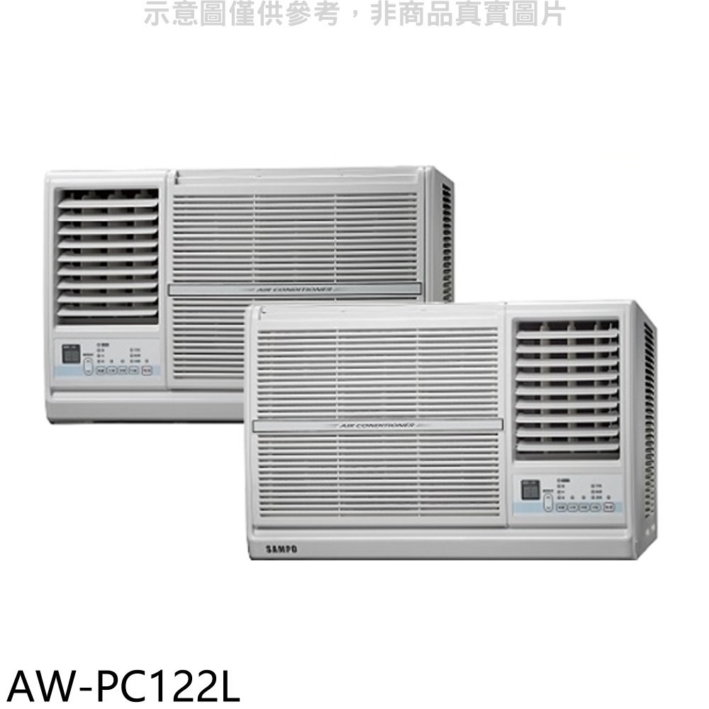 全館領券再折★聲寶【AW-PC122L】定頻電壓110V左吹窗型冷氣(含標準安裝)(7-11商品卡400元)