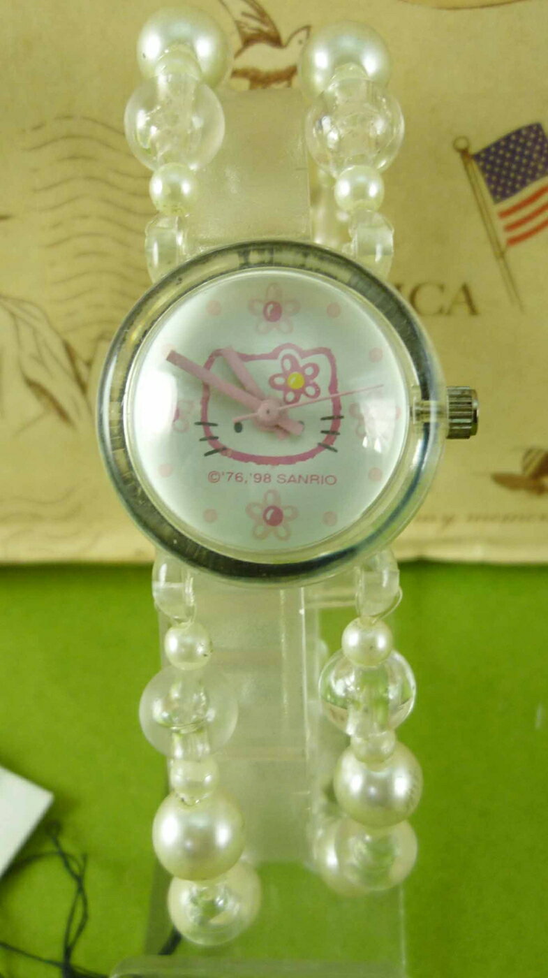 【震撼精品百貨】Hello Kitty 凱蒂貓-手錶-珍珠粉【共1款】 震撼日式精品百貨