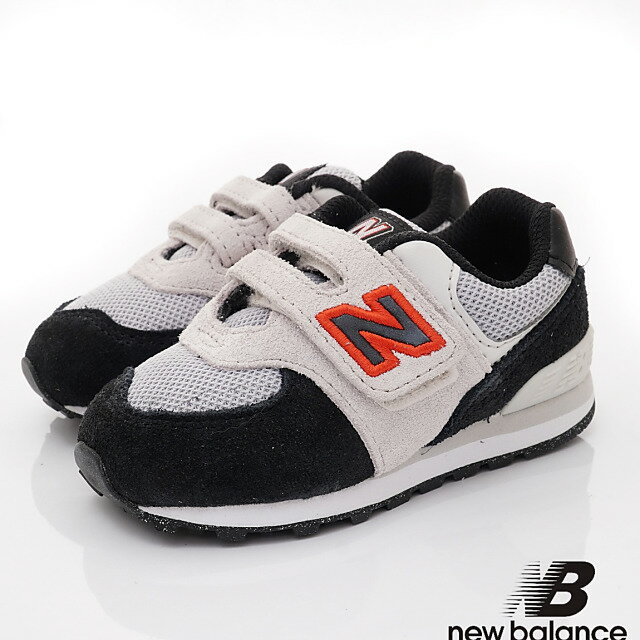 New Balance童鞋休閒運動鞋574系列黑白(寶寶段)