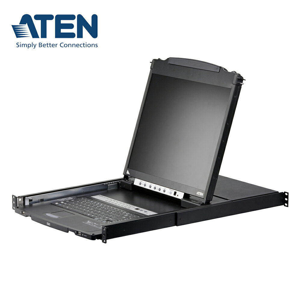 【預購】ATEN CL5816N 16埠PS/2-USB VGA雙滑軌LCD KVM多電腦切換器