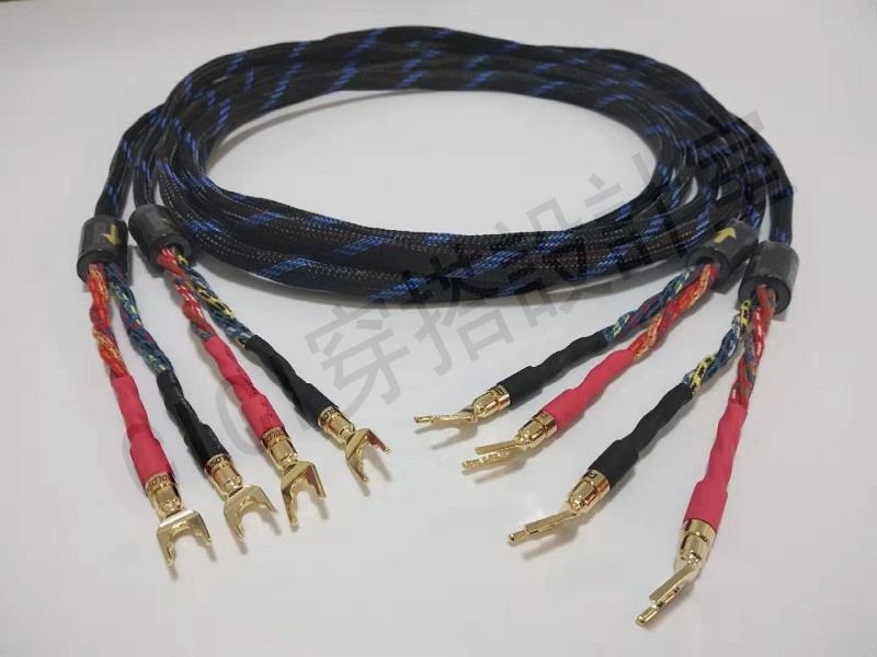 美國西電進口喇叭線發燒音箱線 專業hifi純銅音響線材 香蕉頭Y插【亞德機械五金家居】