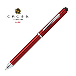 CROSS Tech 3+系列 三用筆 紅亮漆 AT0090-13