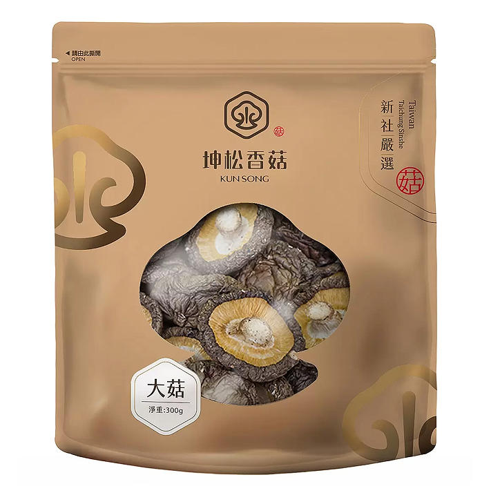 點數11%｜[COSCO代購5] 坤松香菇 新社履歷認證大菇 300公克 C76893