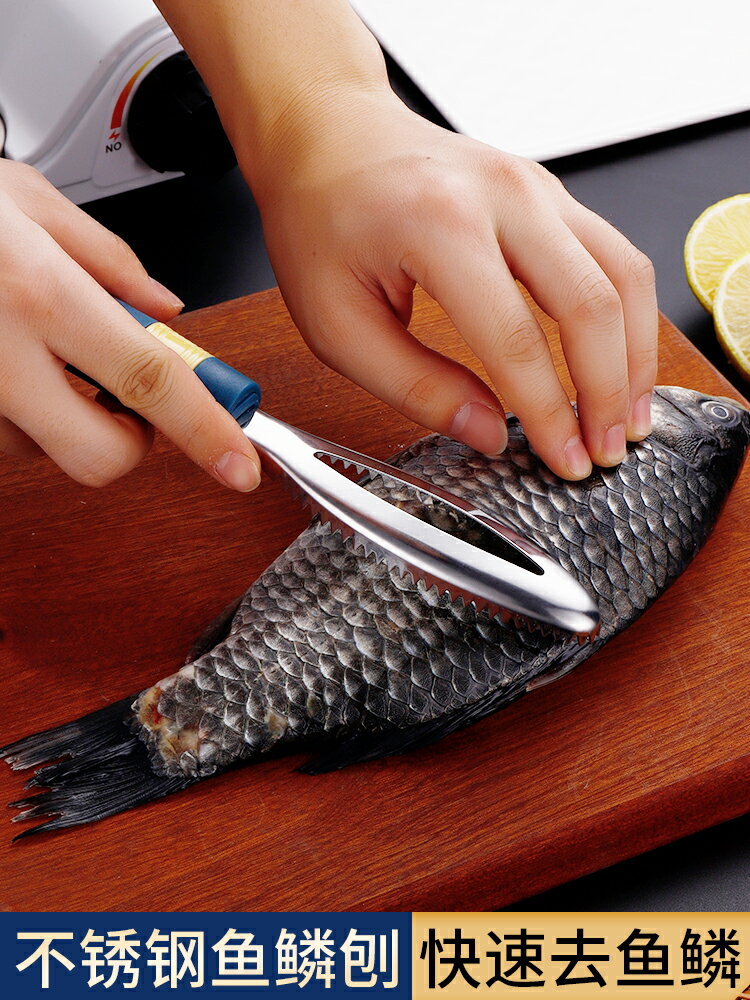 魚鱗刨刮鱗器去魚鱗刨子刮魚鱗神器家用手動殺魚專用工具打鱗刷子