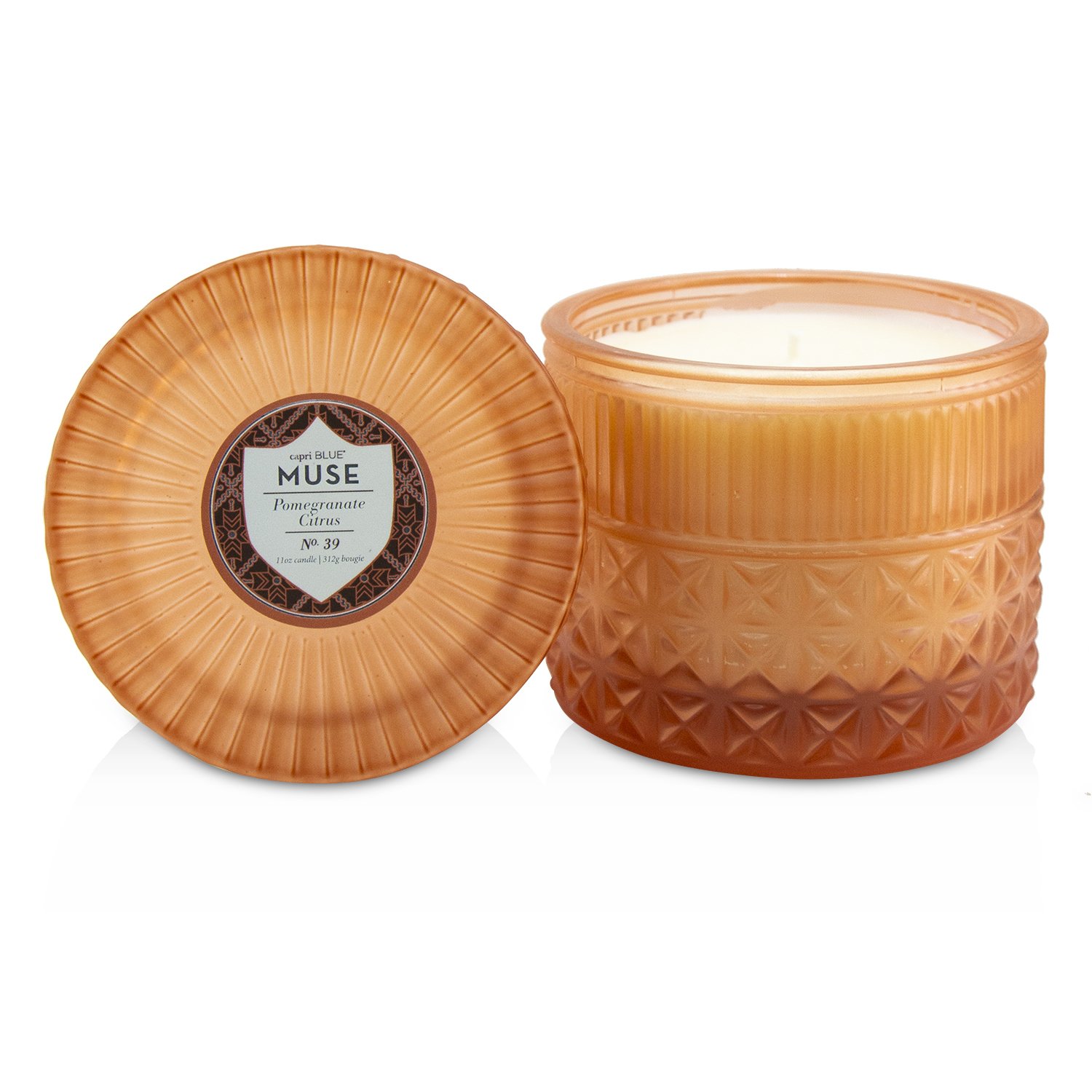 Capri Blue - 香氛蠟燭罐 - 石榴柑橘 Muse Faceted Jar Candle - Pomegranate Citrus