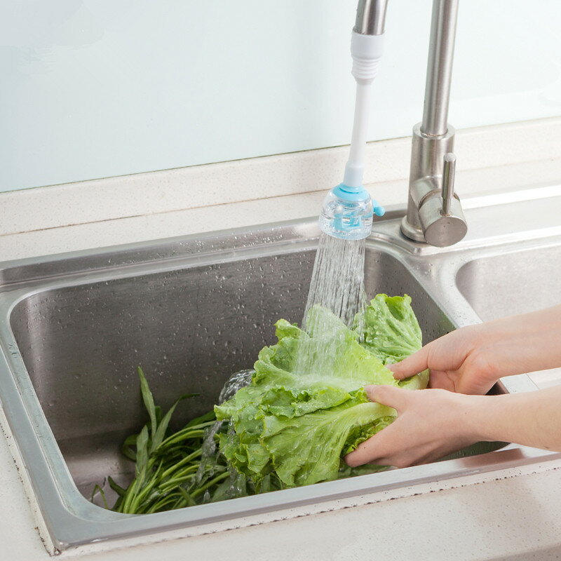 家用水龍頭防濺頭廚房蔬菜花灑節水器可旋轉自來水嘴過濾節省水器