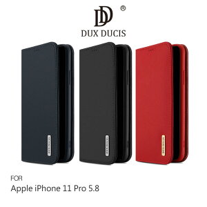【愛瘋潮】DUX DUCIS Apple iPhone 11 Pro(5.8吋) WISH 真皮皮套 側翻皮套 側掀皮套 手機套