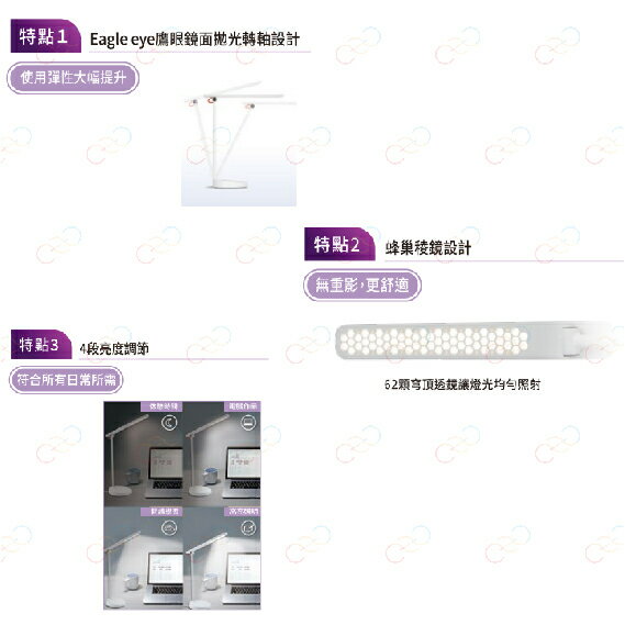 飛利浦 LED 品慧檯燈 10.6W 檯燈 PHILIPS 護眼檯燈 飛利浦檯燈 無藍光檯燈 (A Light) 2