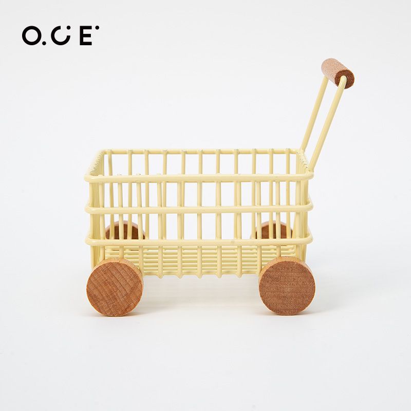 免運/快速出貨 OCE收納超市購物小車模型創意多功能模擬手推車過家家馬卡龍系列