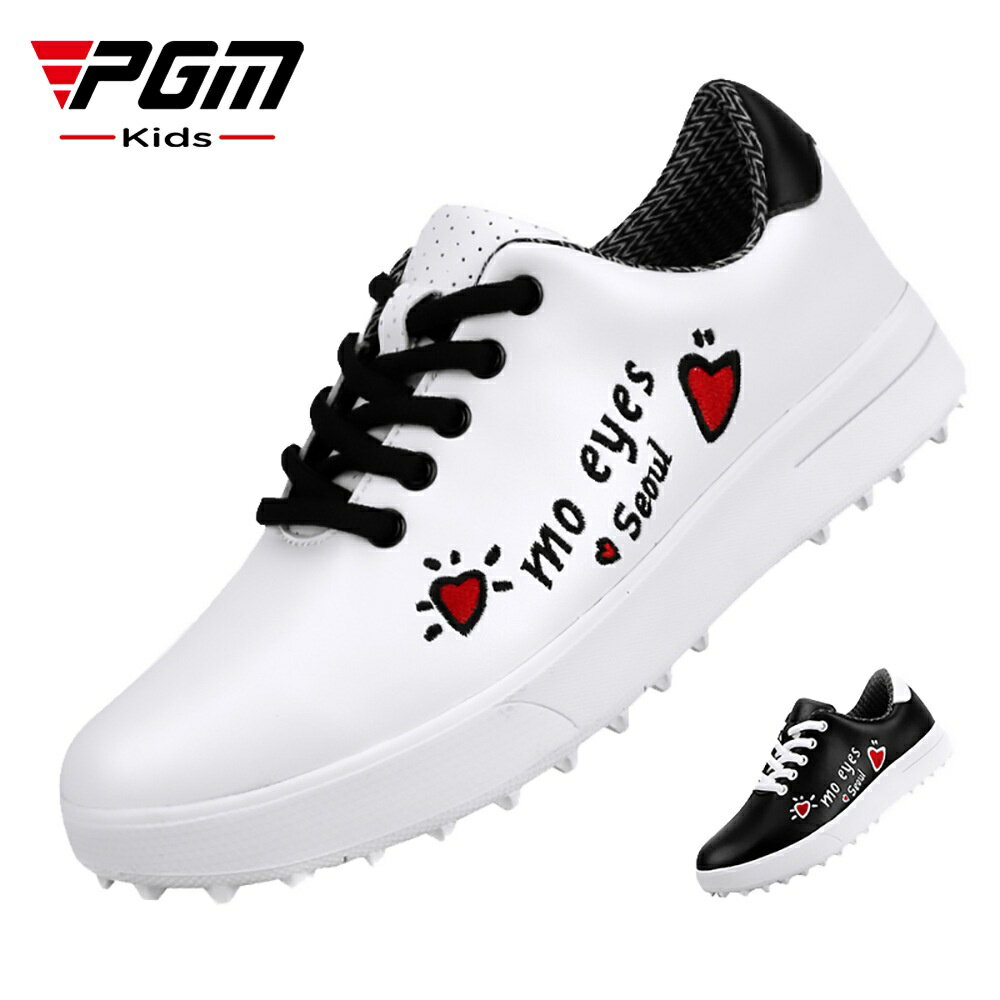 『冰點下殺：1045』PGM 女士高爾夫球鞋 兒童運動鞋子 男女童塗鴉防水球鞋 工廠直供