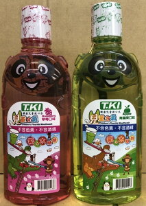 T.KI 鐵齒兒童漱口水 兒童含氟漱口水 草莓口味/青蘋果口味 420mL/瓶
