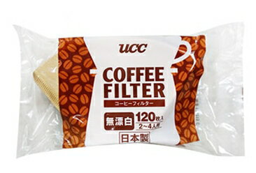 金時代書香咖啡 日本 UCC 無漂白梯形濾紙 2~4人 120枚入 CF-2-120B