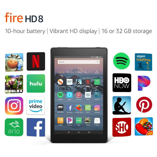 Amazon Fire Hd8 16gb Black 8th Gen With Special Offers Sold By