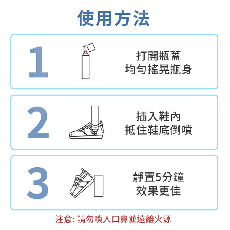 【homer生活家】鞋子除臭噴霧 除臭噴霧 腳臭 除味 襪子鞋子 銀離子 除臭劑 除臭噴罐 乾爽劑 鞋子保護劑 7