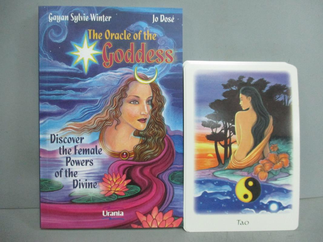 【書寶二手書T1／星相_GBR】The Oracle of the Goddess _?author Sylvie Winter_附牌+盒