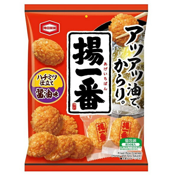 【江戶物語】 龜田製菓 揚一番米果 醬油風味 100g 炸米果 蜂蜜醬油米菓 龜田米果 仙貝 拜拜零食 日本原裝進口