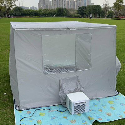 蚊帳空調專用保暖防風保溫型夏天保冷氣防蚊蟲加厚型床上帳篷出口