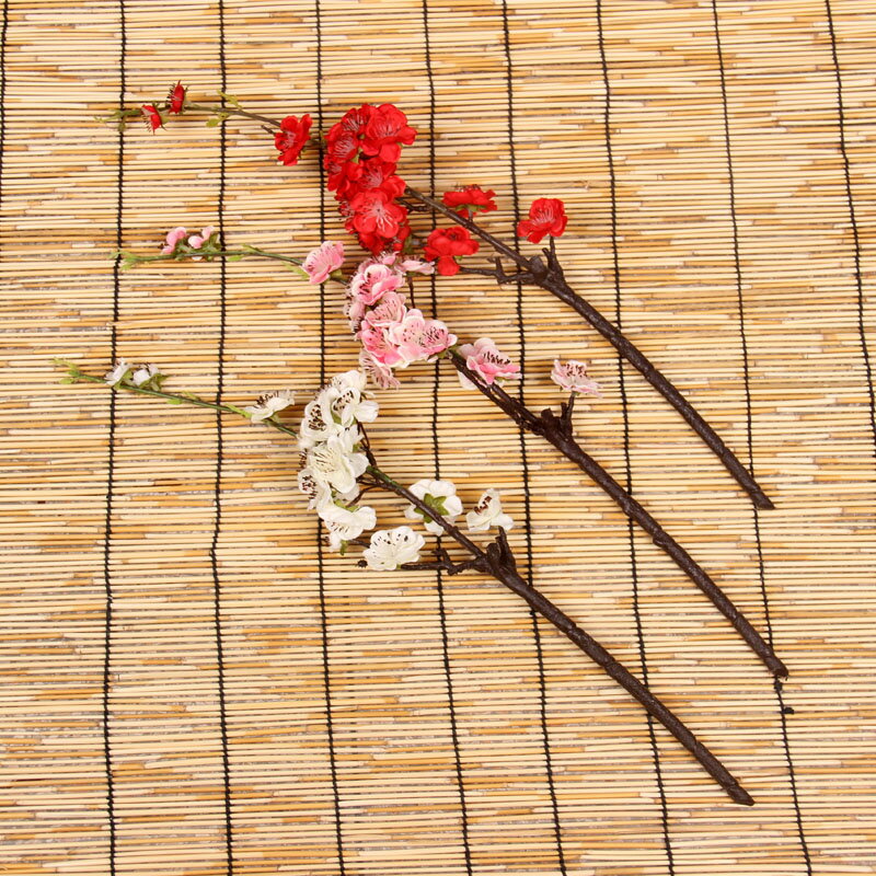 古裝工筆畫拍照道具假花旗袍婚紗攝影古風影樓兒童主題模擬臘梅花