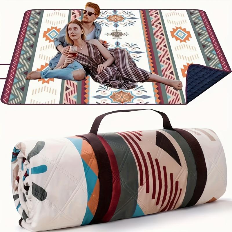 Portable Picnic Blanket Lightweight Durable Polyester