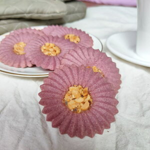 【BakerShop 貝克夏】紫薯花生蘿蜜亞手工餅乾 || 盒裝200克，約23片