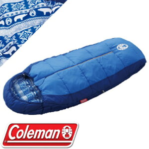 【Coleman 美國 兒童 可調式海軍藍睡袋 C4】CM-27270/睡袋/兒童睡袋/可機洗