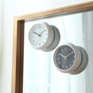 簡約浴室鐘防水吸盤鐘表小型時鐘冰箱座鐘擺件桌面6寸掛鐘