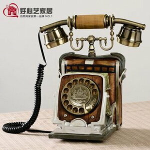 美琪 創意個性電話機復古座機 家用仿古藝術裝飾時尚造型電話機