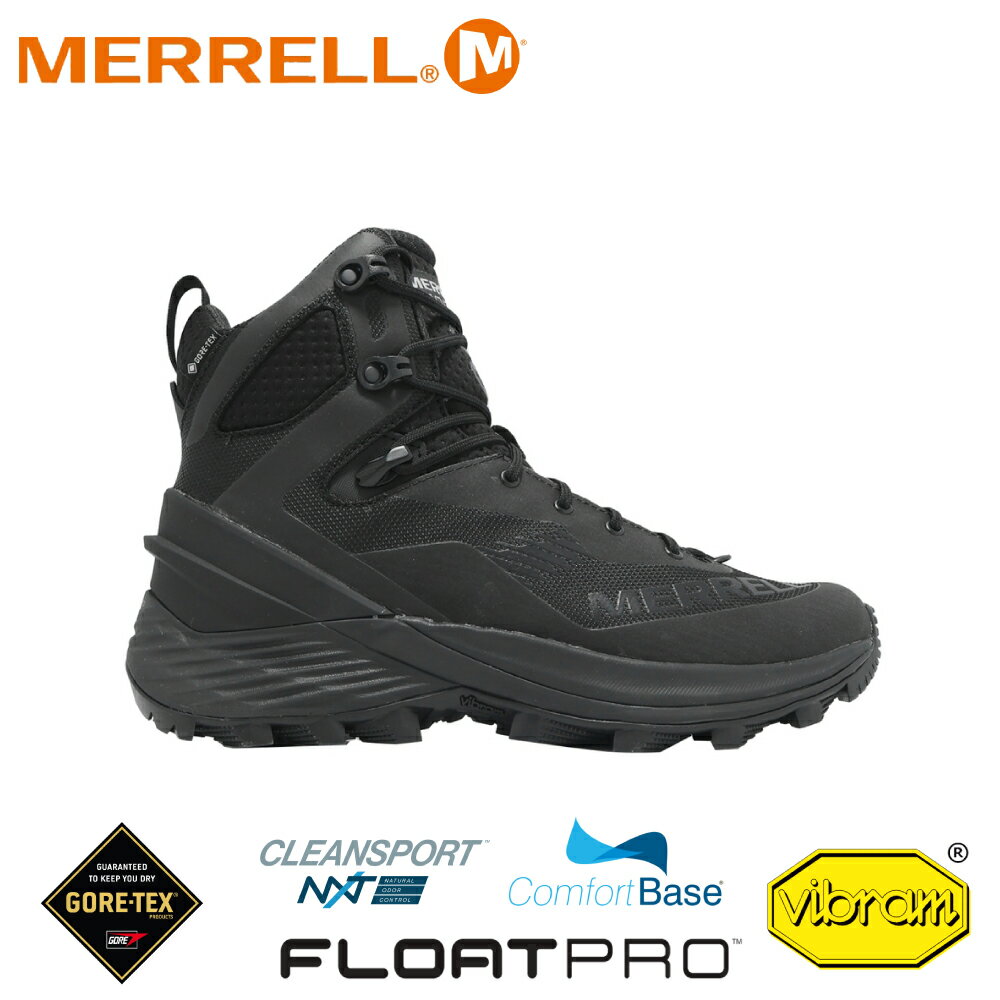 【MERRELL 美國 男 ROGUE TACTICAL GORE-TEX 高筒登山鞋《黑》】ML005251/越野鞋/戶外鞋