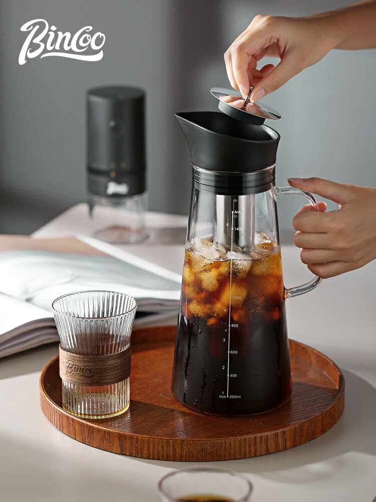 冷萃壺家用玻璃咖啡壺大容量過濾萃取壺沖泡器具冰滴冷泡瓶