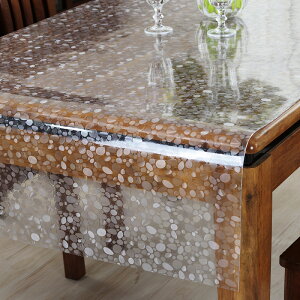 膠墊 桌麵 茶幾墊防水塑料PVC透明長方形軟質玻璃座布餐桌布