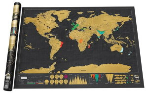 世界旅遊旅行刮刮地圖/刮地圖創意禮品