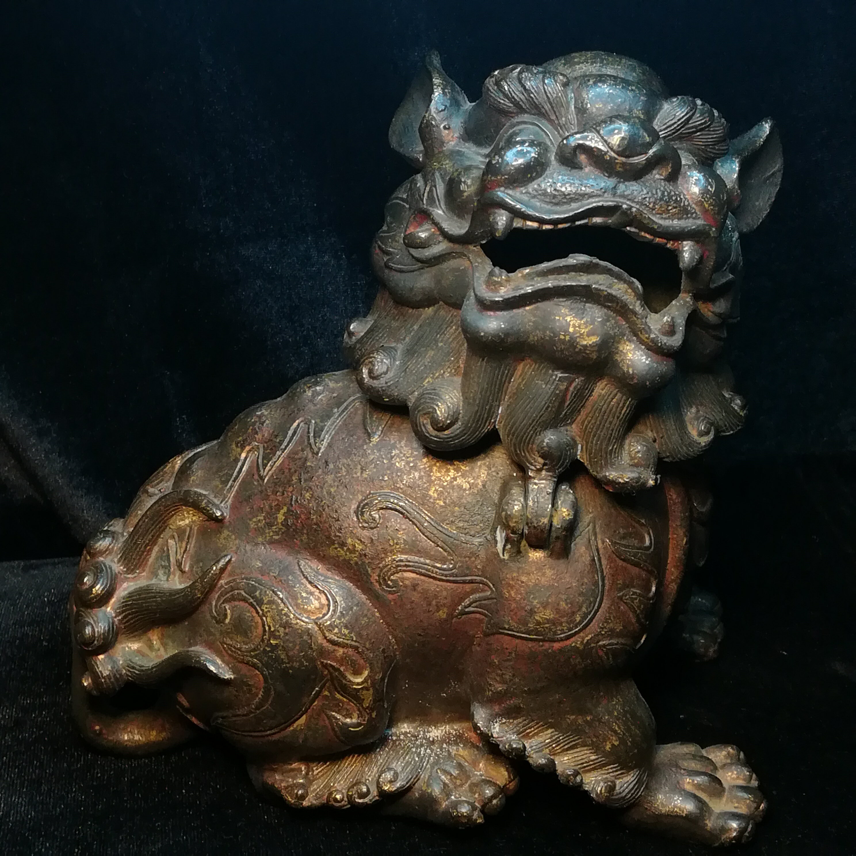 純銅老黃銅爐貔貅瑞獸狻猊熏香爐盤香塔香爐風水擺件飾品文玩收藏| 協貿