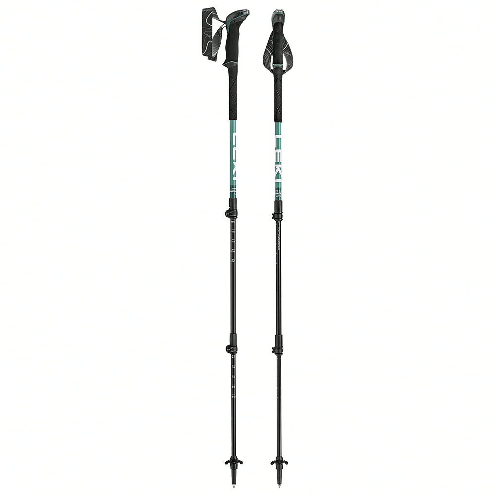 ├登山樂┤德國 LEKI Makalu Lite 泡棉長握把鋁合金快扣輕量直登山杖 一對 100-135cm # 65621081S