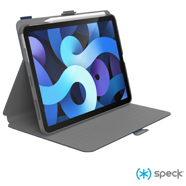 【Speck】iPad Air 10.9吋.iPad Pro 11吋側翻皮套海軍藍深灰色(iPad保護套)