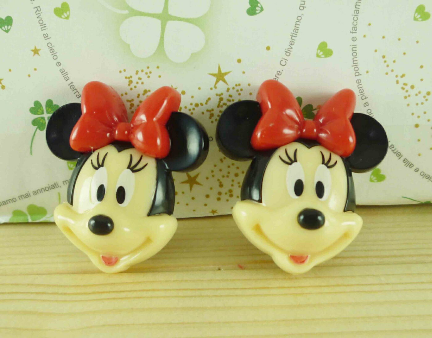 【震撼精品百貨】Micky Mouse 米奇/米妮 2入髮夾-大頭米妮 震撼日式精品百貨