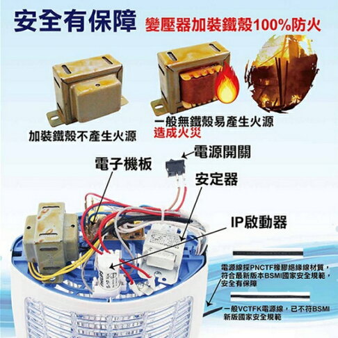 【友情牌】電擊式捕蚊燈 VF-1572 3