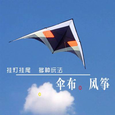 【飛刀風箏-傘布彩拼-280*150cm-1套/組】2.8米大型傘布彩拼風箏大型風箏專業風箏(不含尾)，可代購其他配件-30012