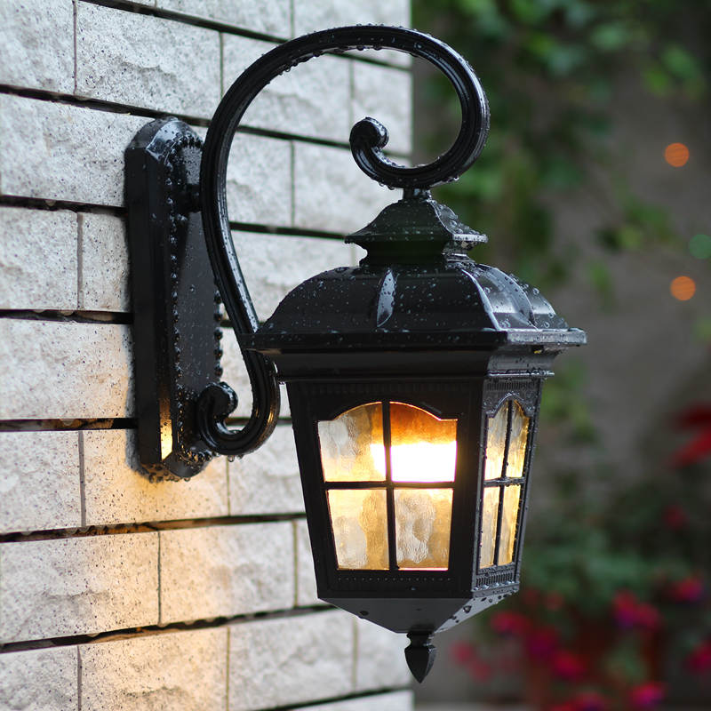 歐式庭院壁燈外墻防水燈花園別墅景觀燈歐式柱頭燈大號路燈工程燈