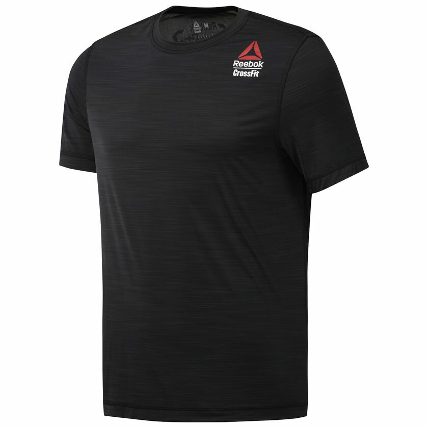 REEBOK CROSSFIT ACTIVCHILL 男裝 上衣 短袖 休閒 慢跑 健身 排汗 黑【運動世界】CY6126