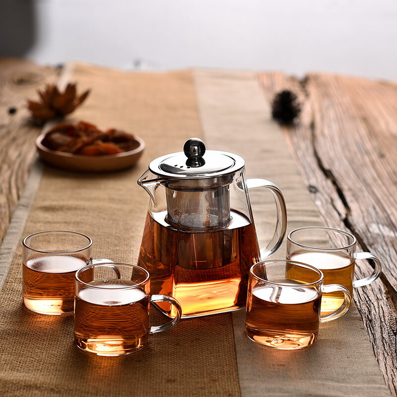 耐高溫花茶壺紅茶泡茶器功夫茶具套裝客廳家用過濾泡茶壺加厚玻璃