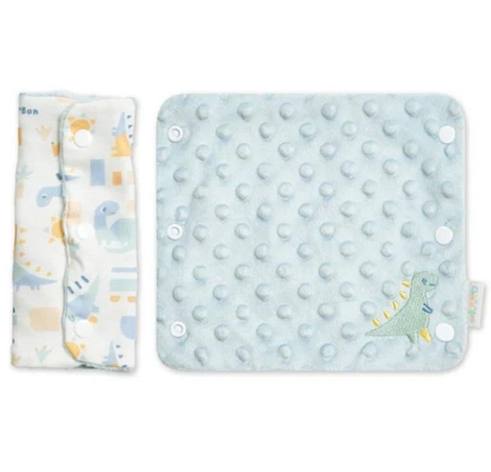 奇哥豆趣竹纖維背巾口水巾組 21x18cm(TAL68000B藍) 435元