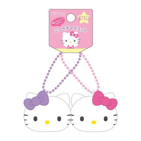 【震撼精品百貨】凱蒂貓 Hello Kitty~日本SANRIO三麗鷗 KITTY造型絨毛磁鐵吊飾-大頭*13706