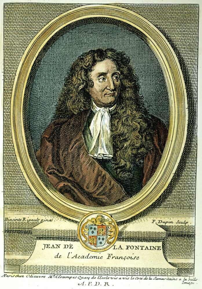 Szerszenie I Pszczoly Jean De La Fontaine Posterazzi: Jean De La Fontaine N(1621-1695) French Colored Engraving 1777 Stretched Canvas