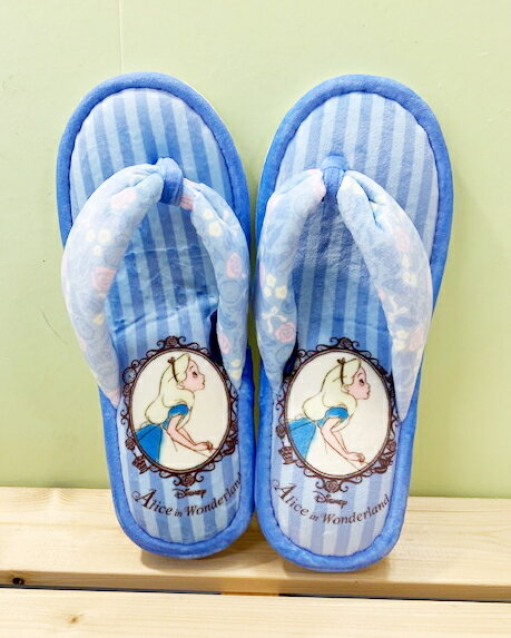 【震撼精品百貨】Disney 迪士尼公主系列 夾腳室內拖鞋 藍色#59507 震撼日式精品百貨