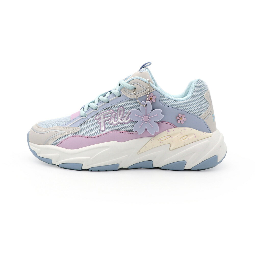 【全館滿額折】FILA Cherry Blossom 藍粉 老爹 休閒 運動鞋 女款 J2958【新竹皇家5-C306Z-351】
