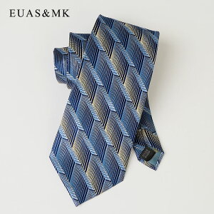 歐美原單正品 藍色菱格斜紋 真絲領帶男10cm老板BOSS商務西裝襯衫
