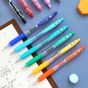 斑馬筆JJ15中性筆學生考試彩色按動水筆速干簽字筆0.5mm