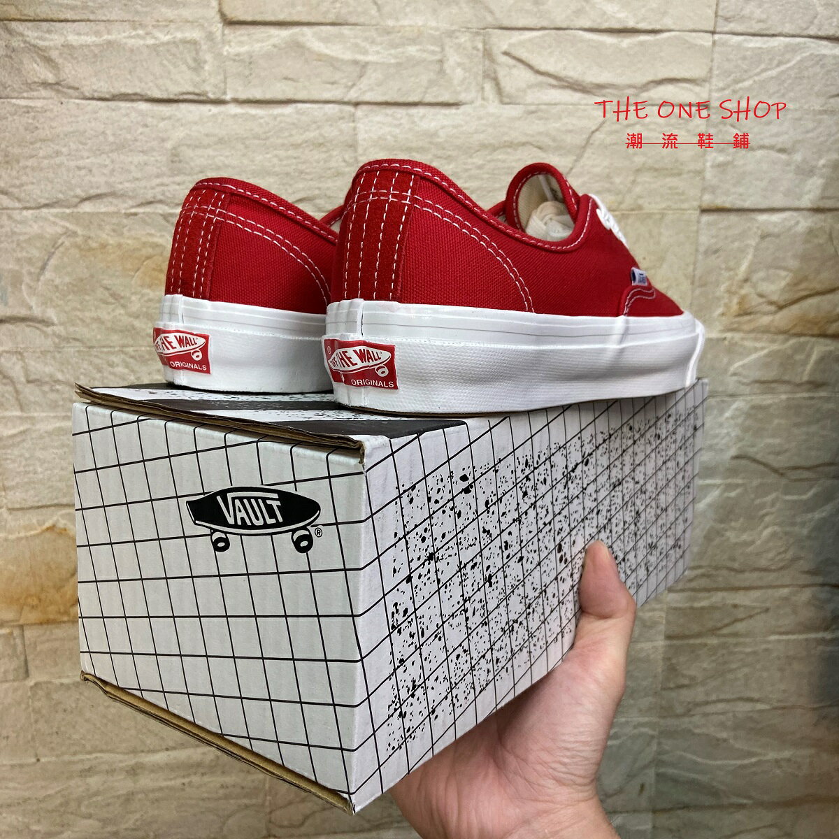 TheOneShop VANS Og Authentic Lx VAULT 紅色經典款帆布鞋VN0A4BV905D
